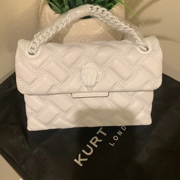 Kurt Geiger London Mini Kensington Drench Leather Shoulder Bag - Picture 8 of 16